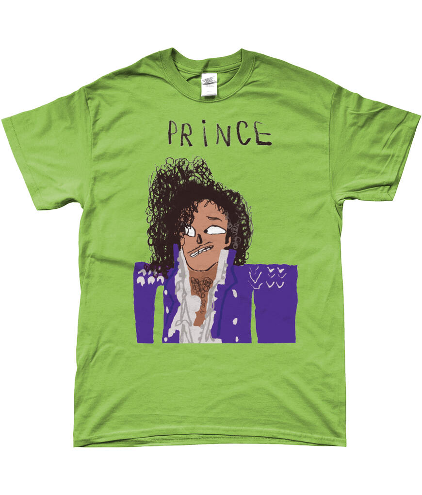 Prince on colour Lime T-shirt