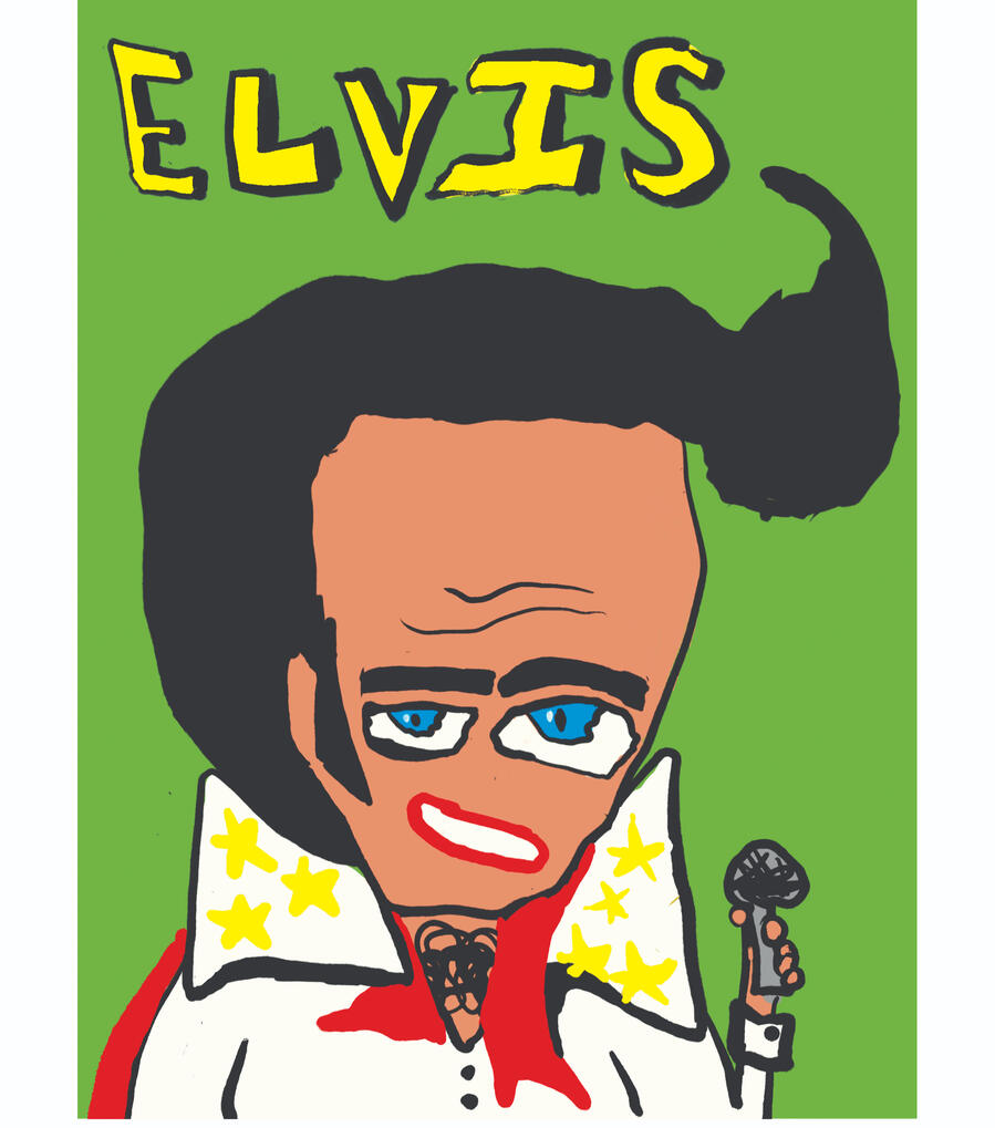 Elvis A4 Giclee Print £20